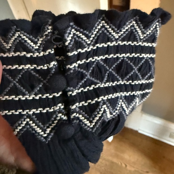 Madewell embroidered smock top - Picture 4 of 6